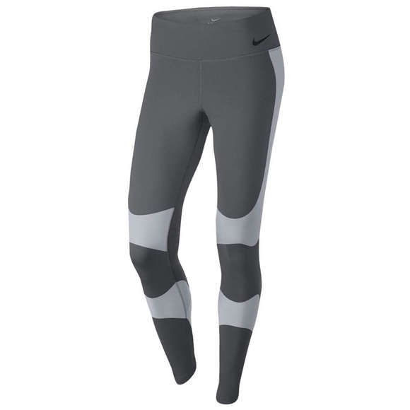 Nike Power Legend Gray High Rise Training Leggings - Picture 5 of 13